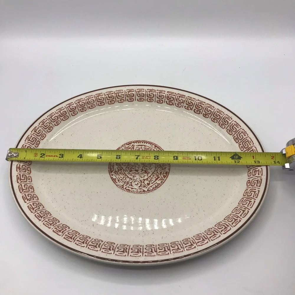Vintage 1980’s Buffalo platter in Aztex design by Oneida.